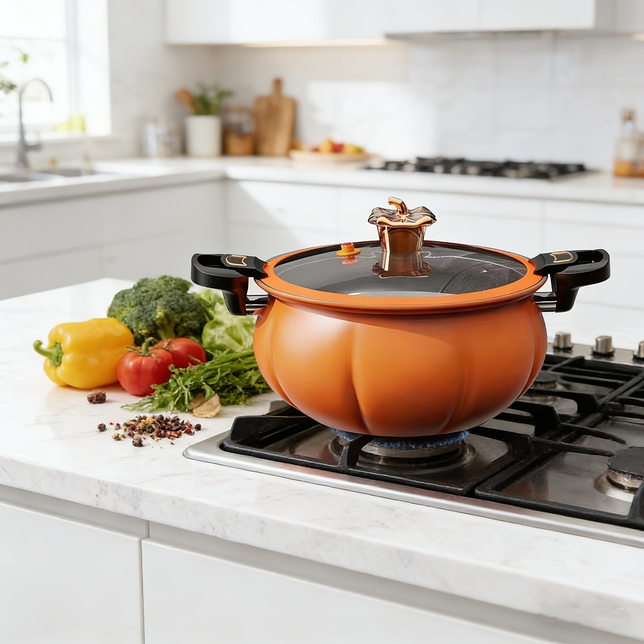heavy duty   enamel stew pot double ears non stick