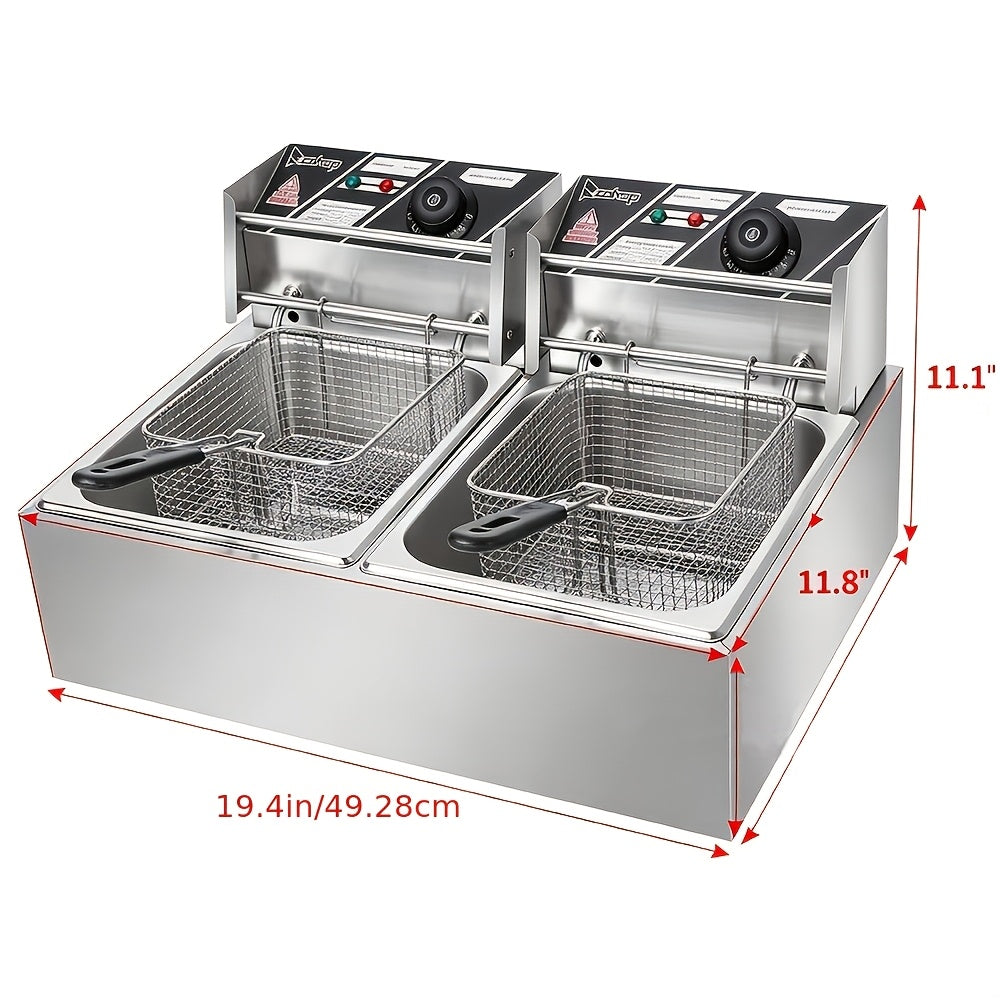 stainless steel   2 baskets lids