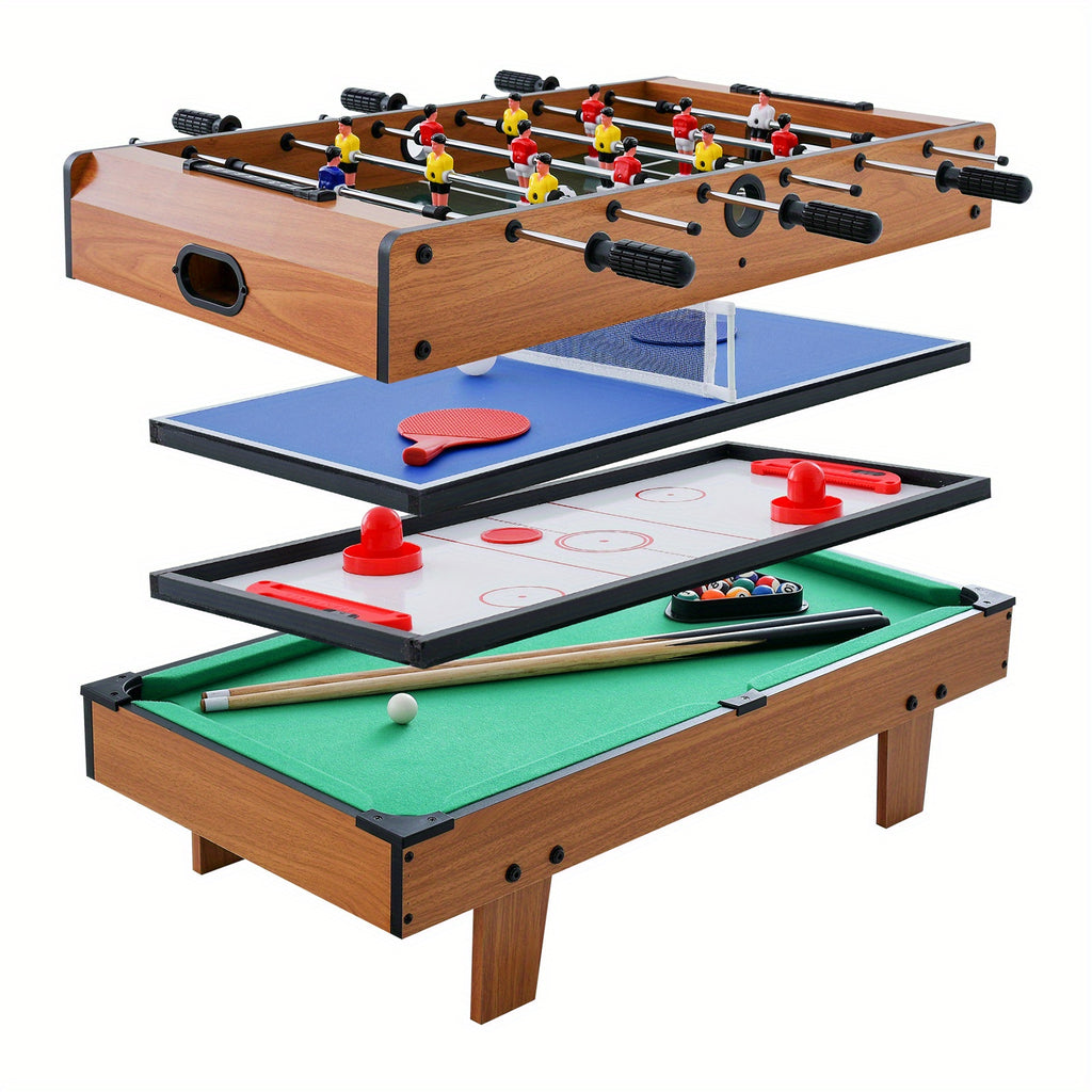 4 in 1 combo game table set wooden billiards