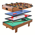 4 in 1 combo game table set wooden billiards