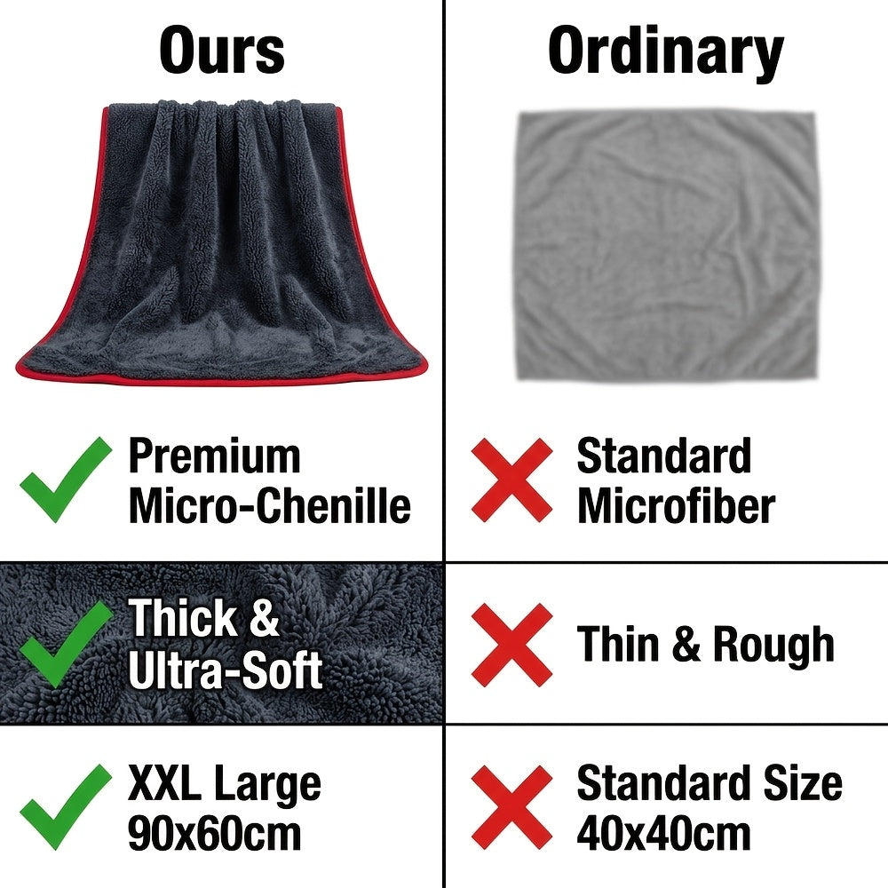 xxl extra large microfiber car drying towel twist loop