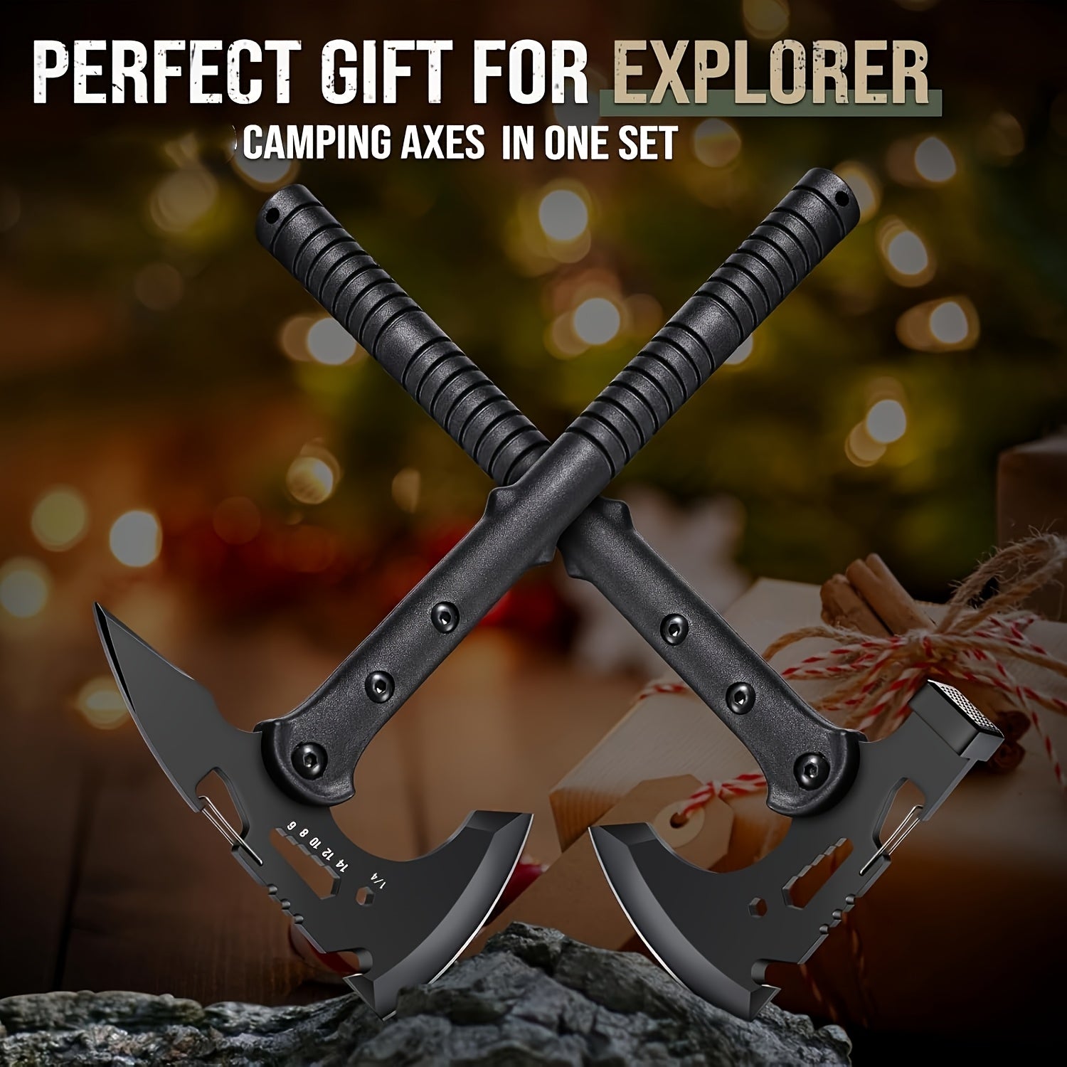 2pcs   camping hatchet set ergonomic grip multi
