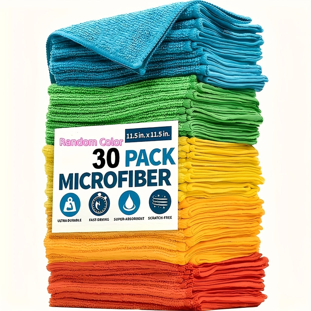 30 pack ultra fine fibre cleaning cloth multi purpose towel