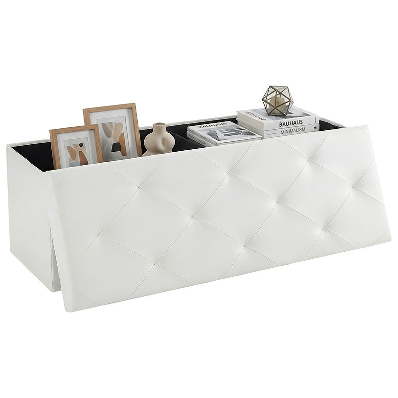 30 43 inch heavy duty folding storage   bench shoe