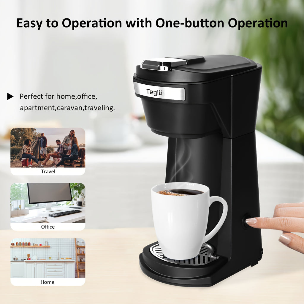 single coffee maker 2in 1 k cup pods ground coffee 3 color 6
