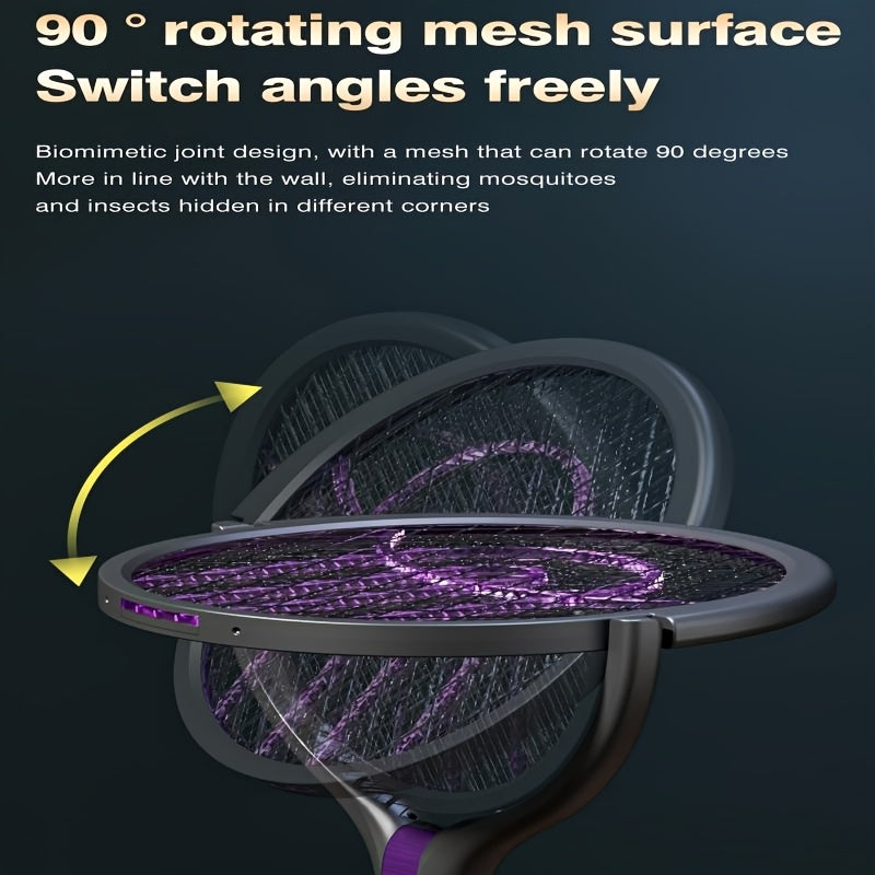 new arrival retractable extended electric fly swatter racket